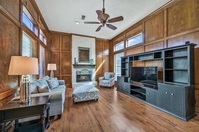 Another view of the family room highlights the ful