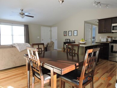 Open concept dining area with...