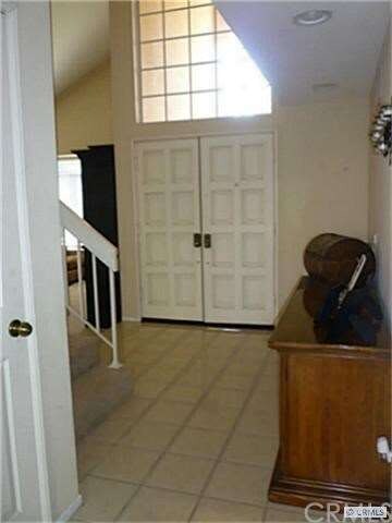 Double doors to formal entry