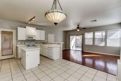 Kitchen opens to great room
