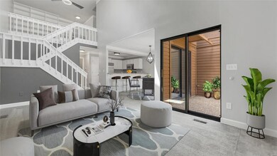 Virtually staged great room
