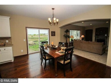 Sliding glass door to future deck.