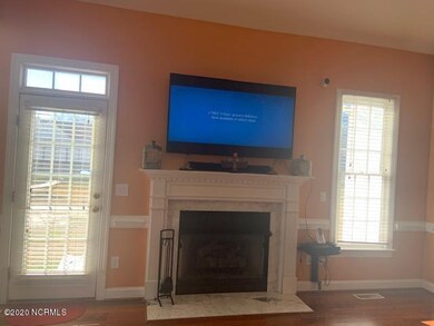 Gas fireplace with TV (to convey)
