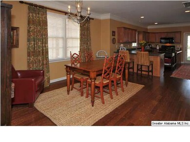 Dining room is large enough for formal or casual e