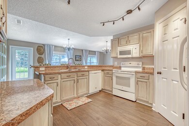 Kitchen with new lighting