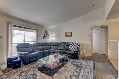 Carpeted living room