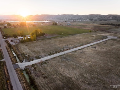 Mountain view with rural landscape and abundant farmland