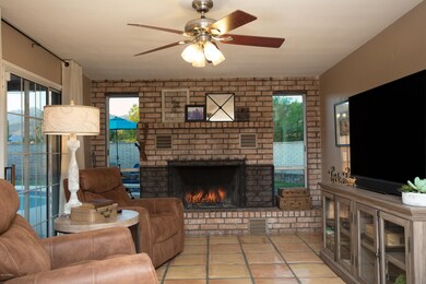 Family Room With Cozy FP
