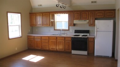 Kitchen & Living room are open together.