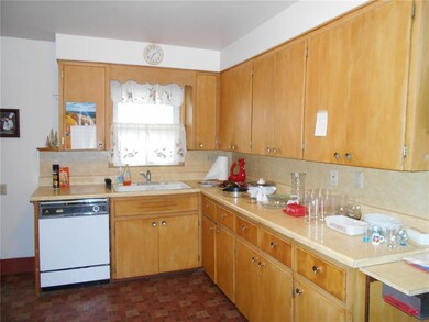 Solid wood kitchen cabinets.