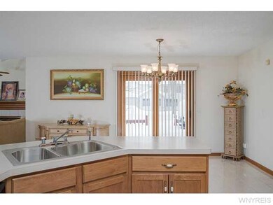 Kitchen Sink overlooking Kitchen/eating area