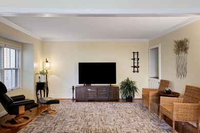 The den could be used as an office or media room.
