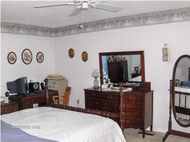 Master bedroom on main level.