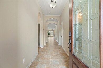 High ceiling foyer