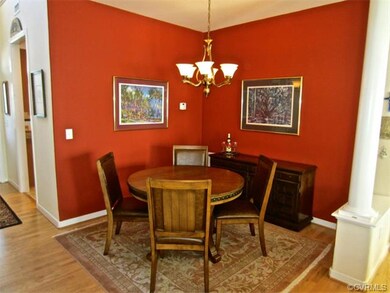 The Dining Room is accentuated with Columns, an El