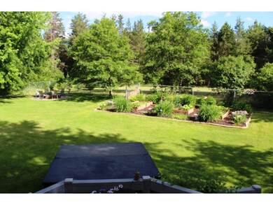 Fenced in backyard
