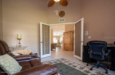 Den w/french doors
