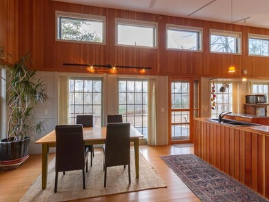 Dining area off of the kitchen with...