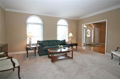 Notice the detail!  The living room is framed in c