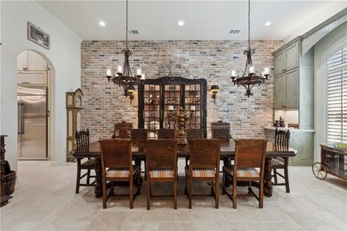 The Dining Room is large and inviting, welcoming a
