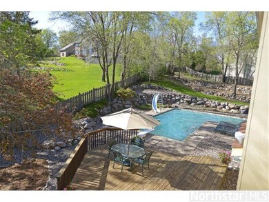 A gorgeous resort-style pool and multi-tier deck a