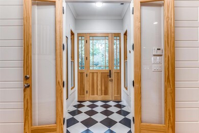 Foyer with double doors