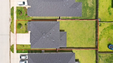 This aerial view showcases the 5,639 sqft Lot.