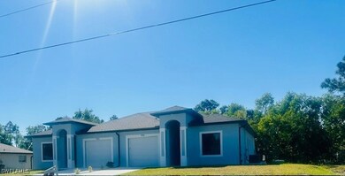 View of a new duplex across the street