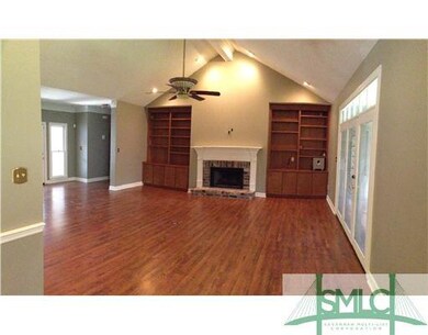 Living Room. Great Room with built-in bookshelves,