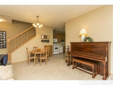 Open stairway to upper level.