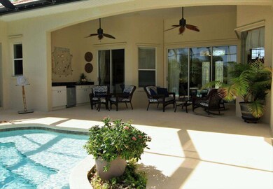 Large Seating area with Summer Kitchen