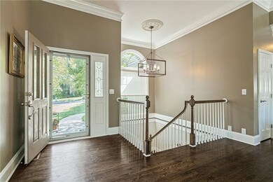 Entryway that leads into the upper level living ar