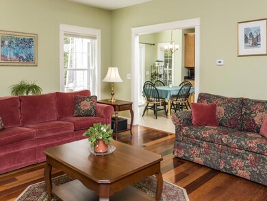 The living room is right off the...