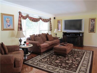 Living room is to the left - and then opens to the dining room