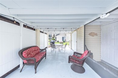 private covered parking or additional entertaining space