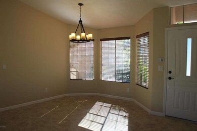 formal eating area with bay window