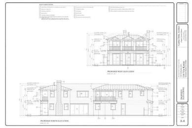 Architectural plans for 2 Cape Cod style homes des