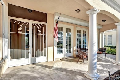 Porch with screen door entry
