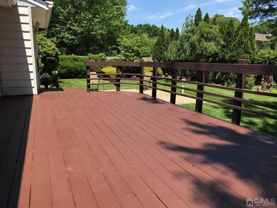 Deck overlooking garden