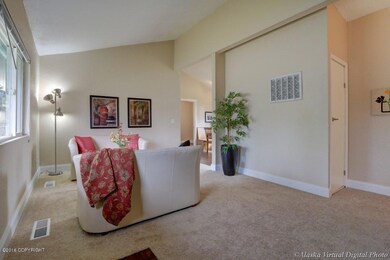 Living Room With Vaulted Ceiling
