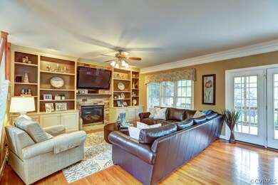 Behold the fabulous family room with hardwoods and