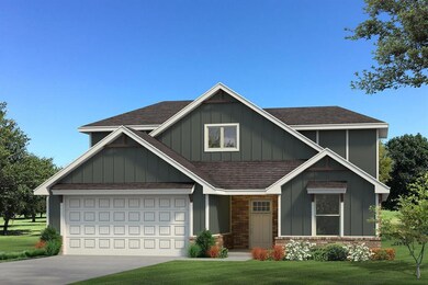 Craftsman-style home featuring a garage and a fron