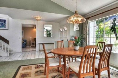 Entertain guests in the bright and open dining are