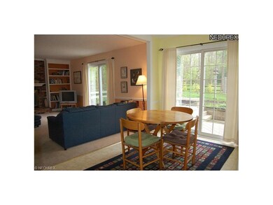 The eating area sliding doors to the deck and pati
