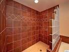 contemporary tile shower