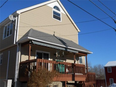 Deck with awning