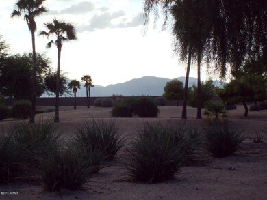 Evening view to mountains & course 1