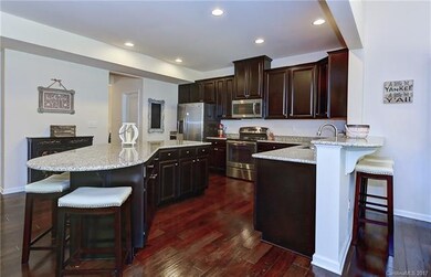 Large kitchen island with seating and lots of stor