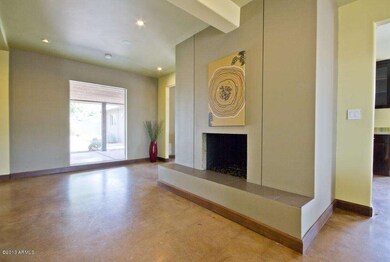 Fireplace creates focal point