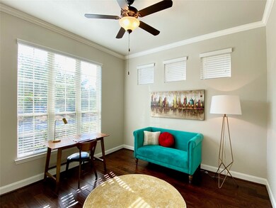 Office is tucked away in the front of the house. If you work remotely, you will have a great view of the front yard while on conference calls!